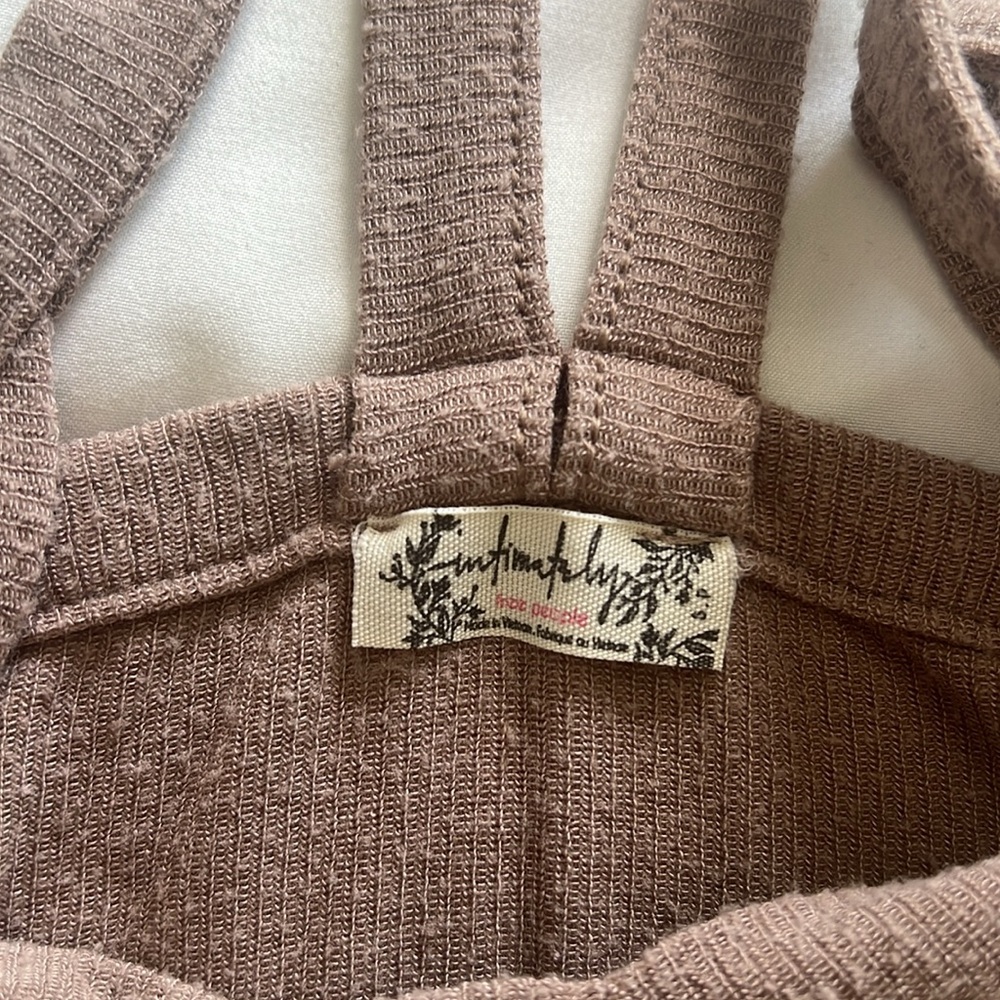 Free People Intimately Brown Ribbed Tank - Picture 3 of 3